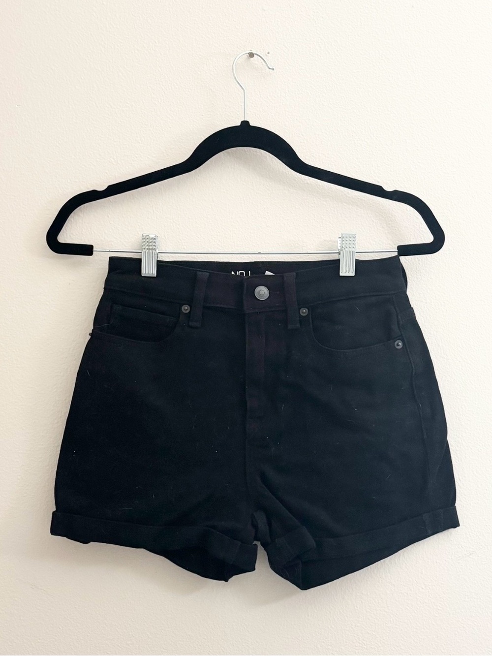 5/$15 🩷 MUST BUNDLE No Boundaries Black High-Rise Denim Shorts